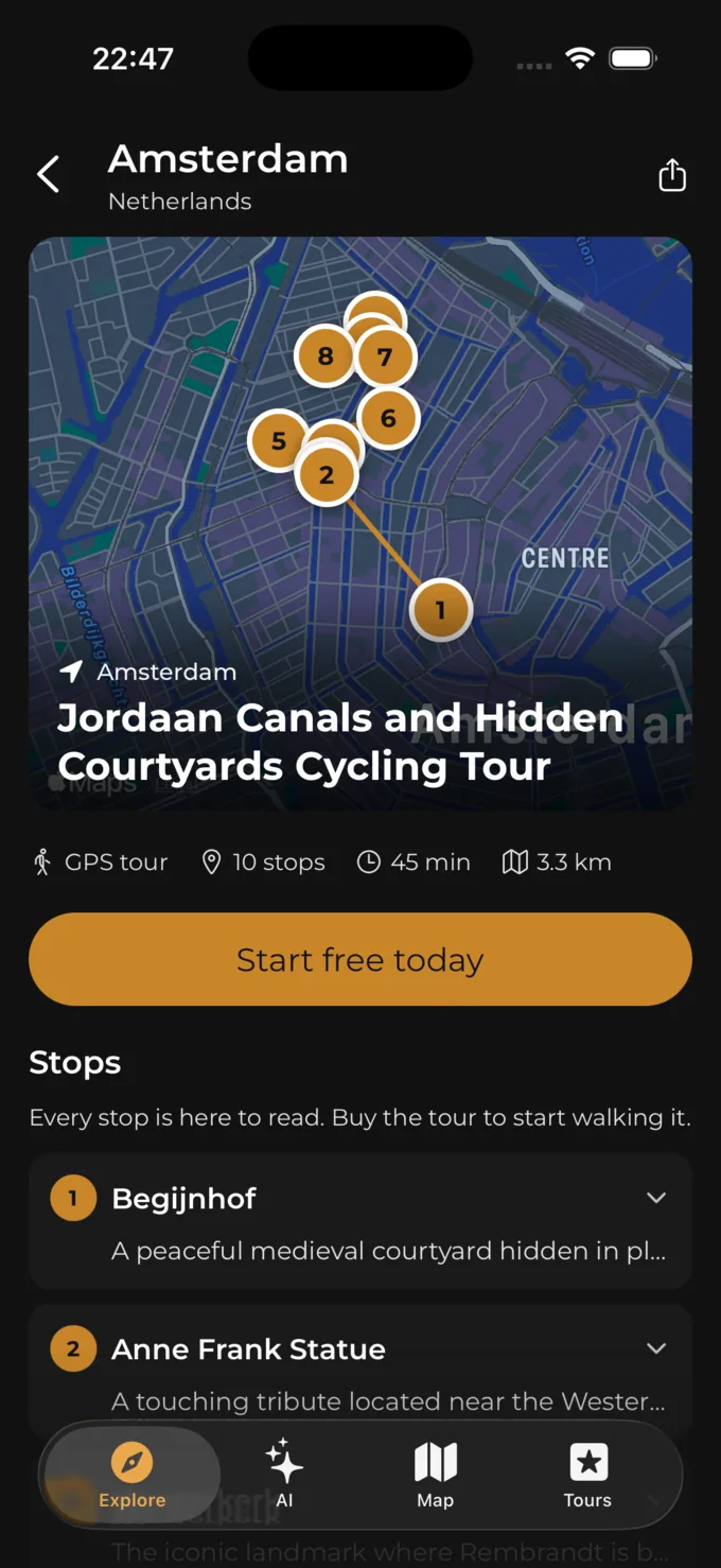 Ask for a walk, press play, go feature screenshot