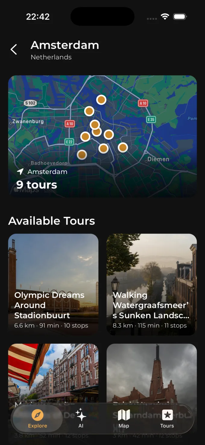 Works for every adventure style feature screenshot